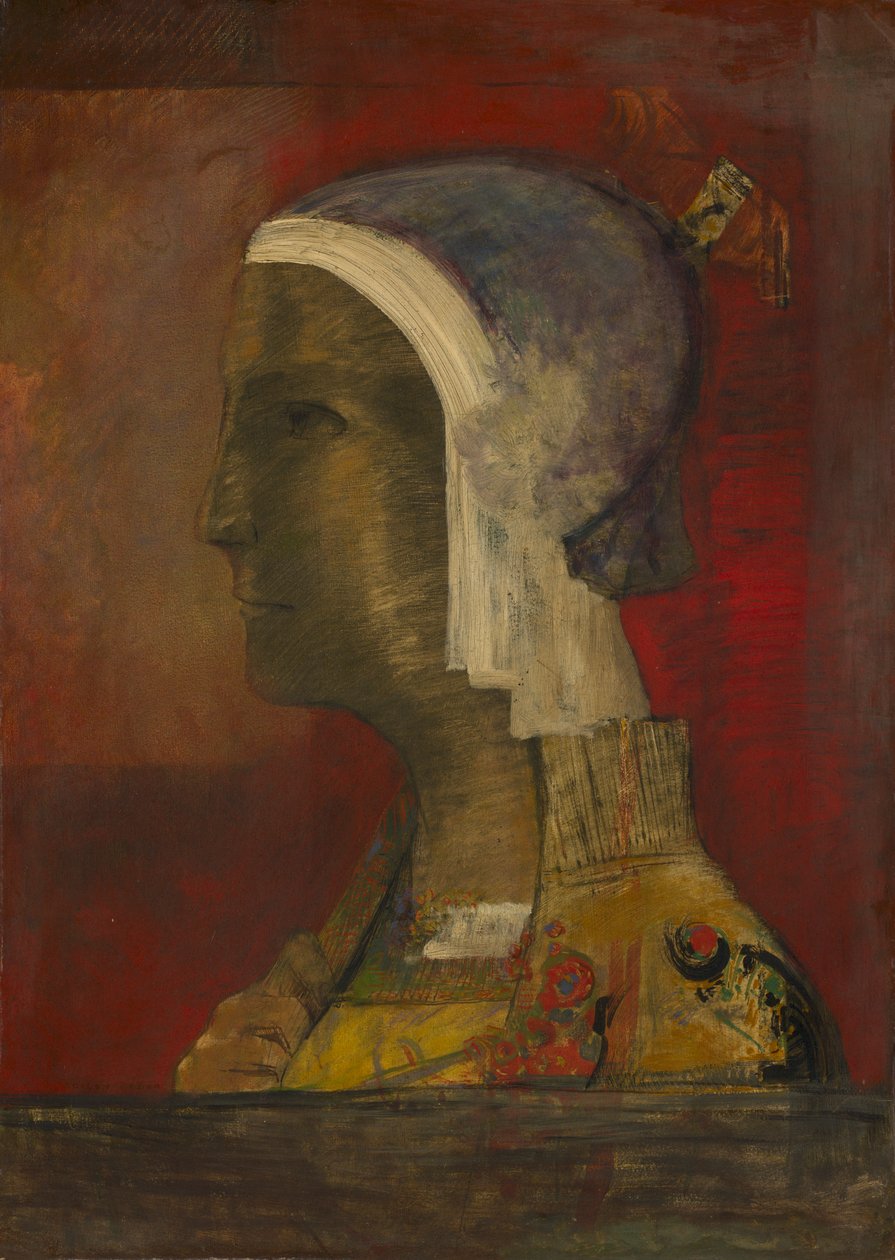 Tête symbolique, vers 1890 - Odilon Redon