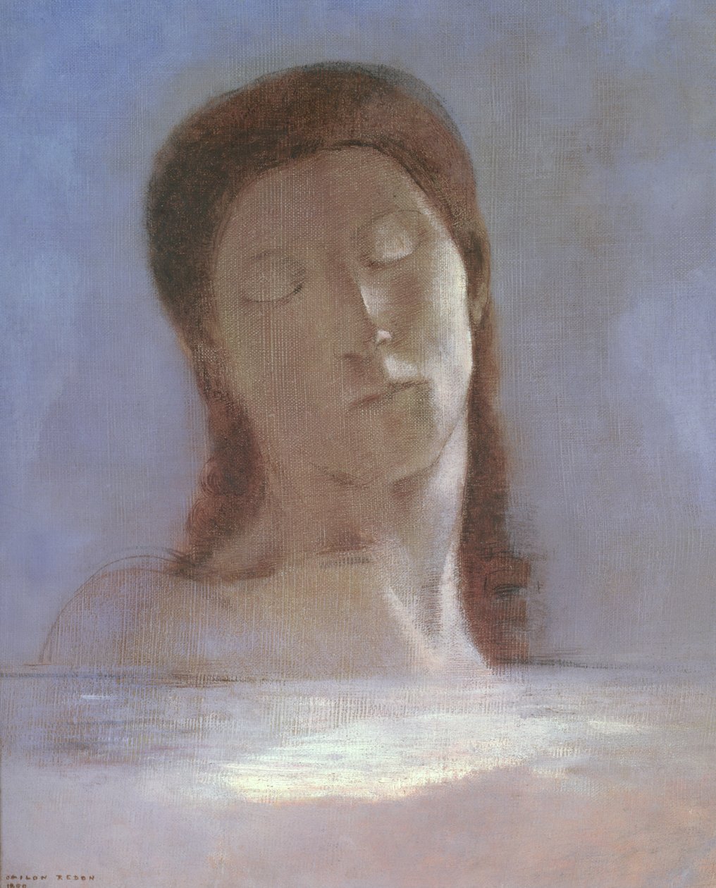 Les Yeux clos - Odilon Redon