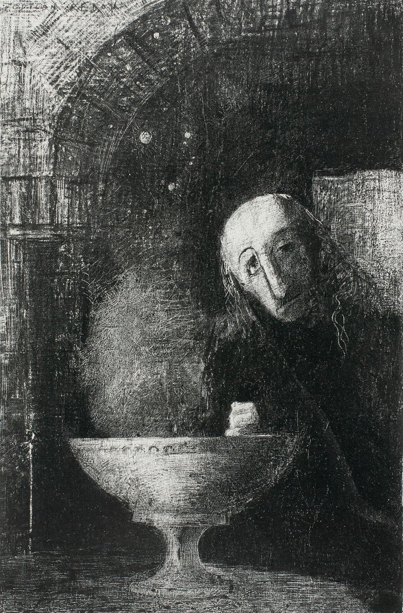 La Recherche Infinie, de Nuit - Odilon Redon