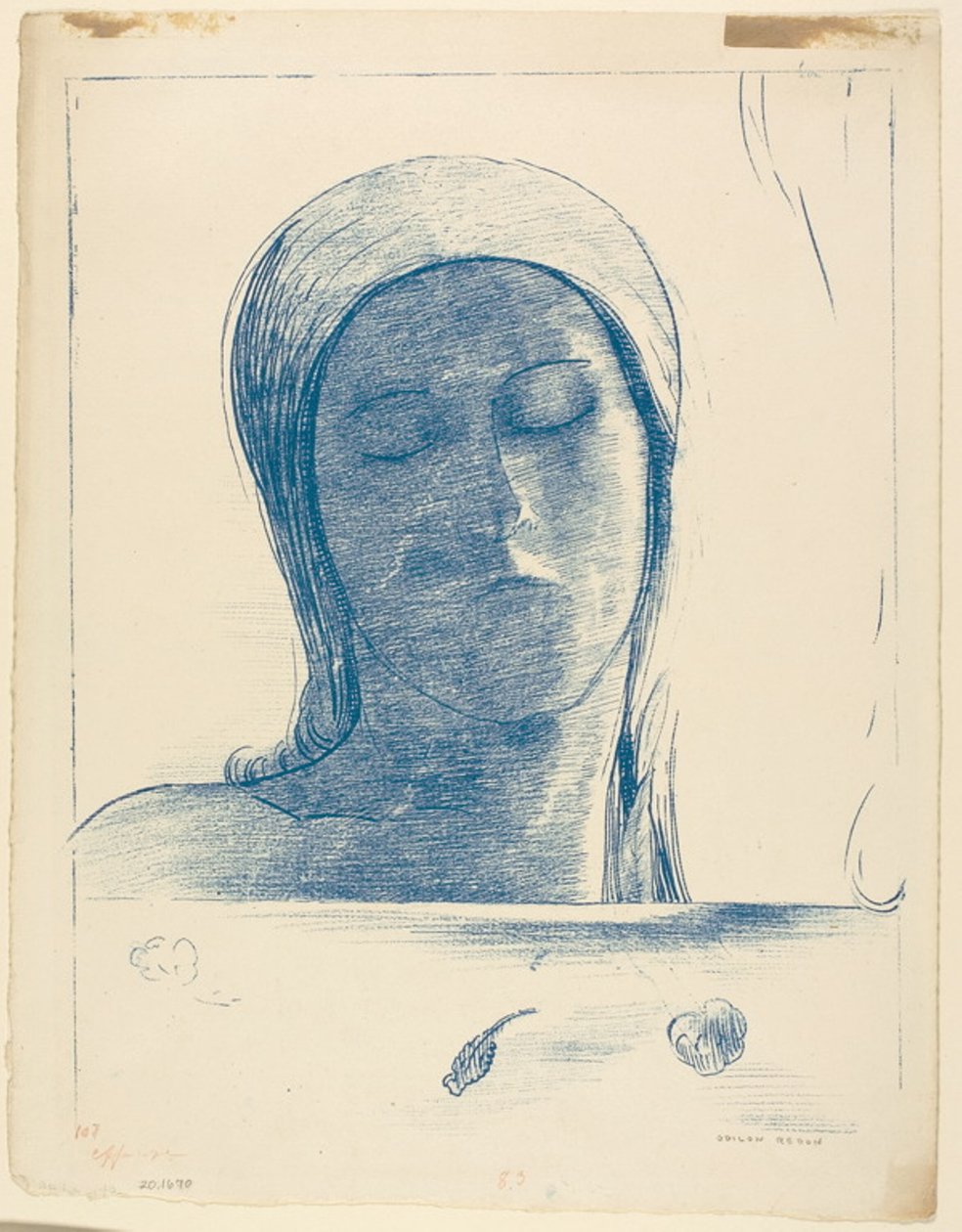 Yeux clos - Odilon Redon