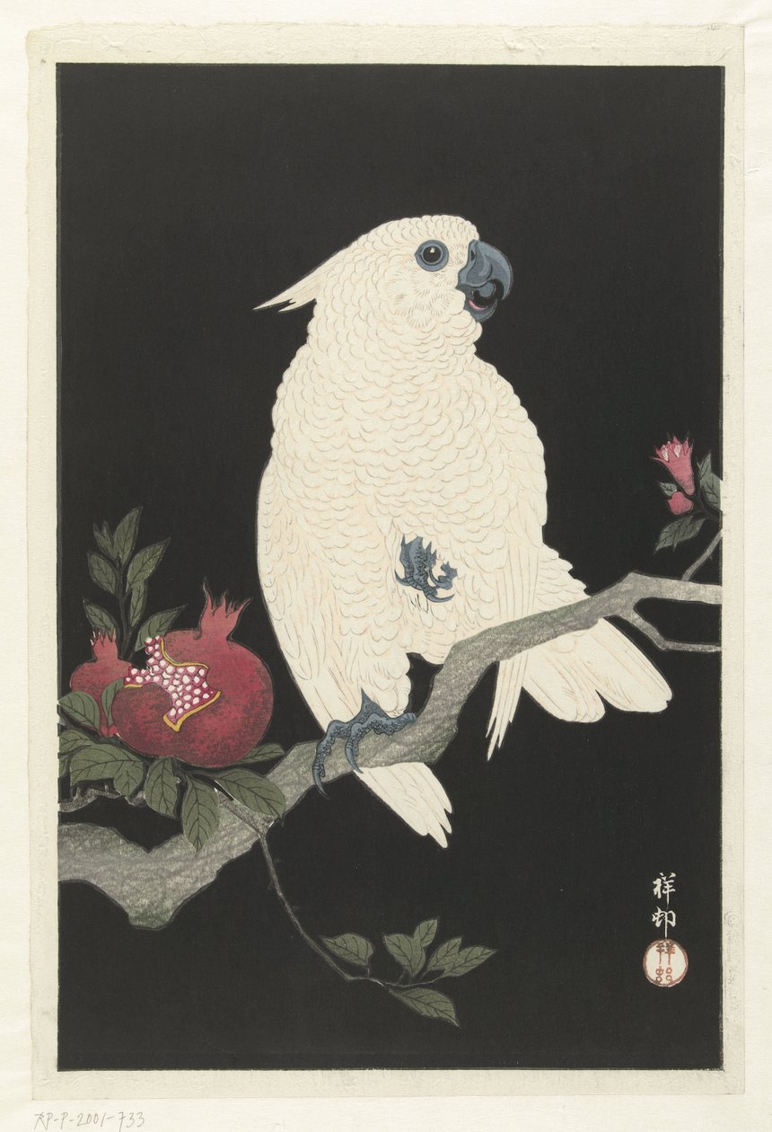 Cacatoès et grenade - Ohara Koson