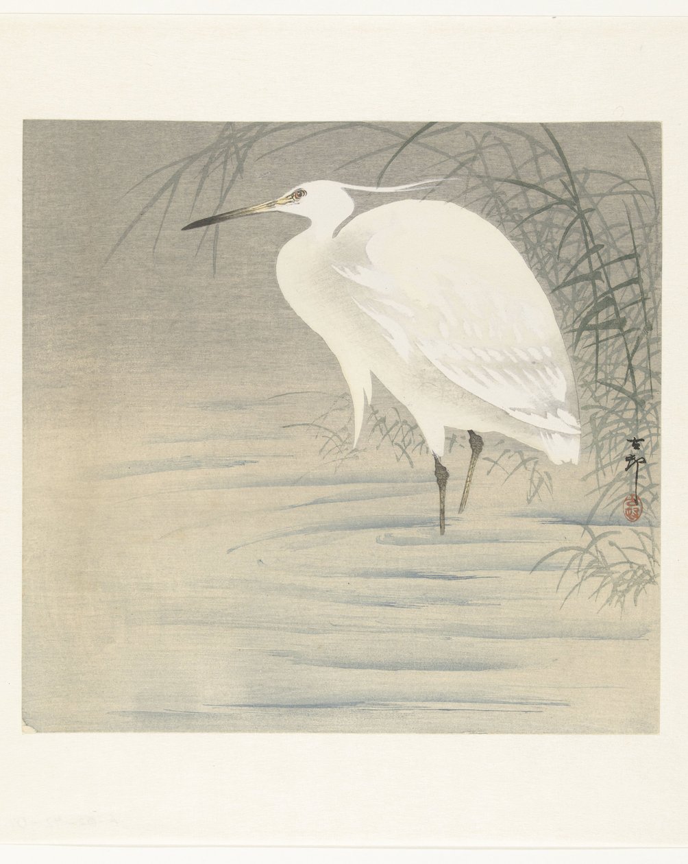 Petite aigrette - Ohara Koson
