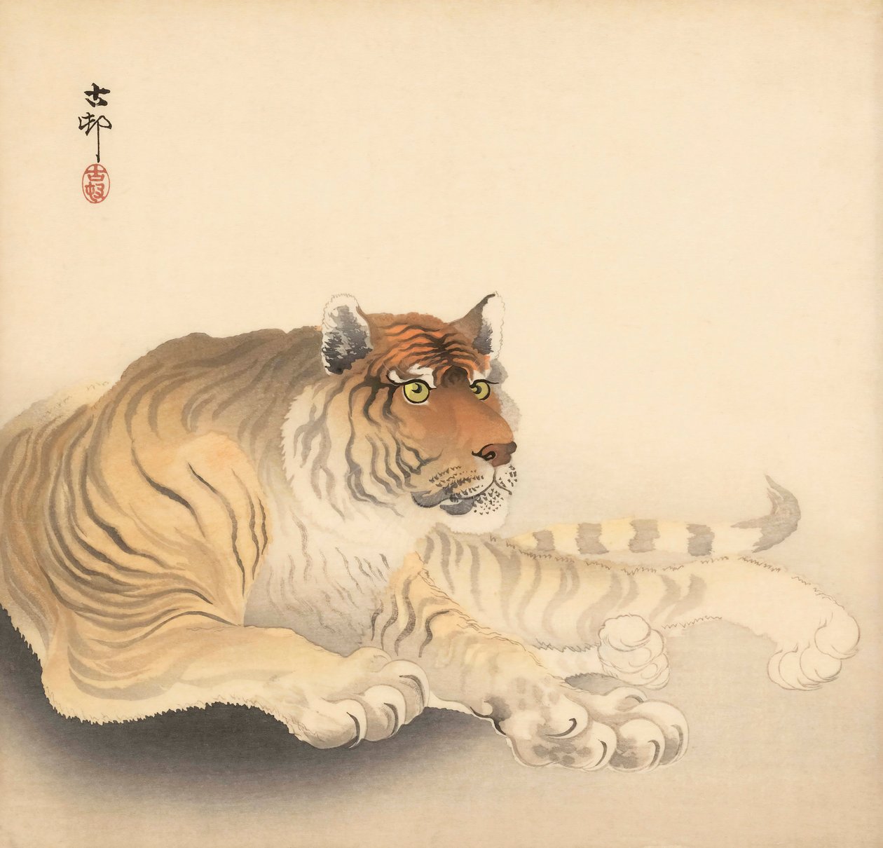Tigre, 20e siècle - Ohara Koson