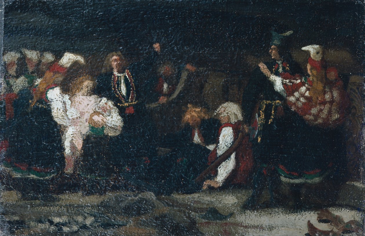 Combat dans une cour de ferme - Olaf Isaachsen