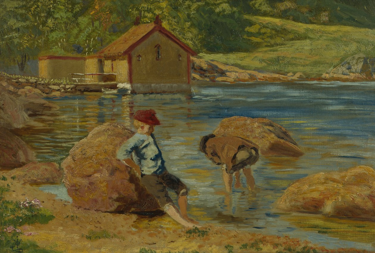 Paysage du fjord forestier - Olaf Isaachsen
