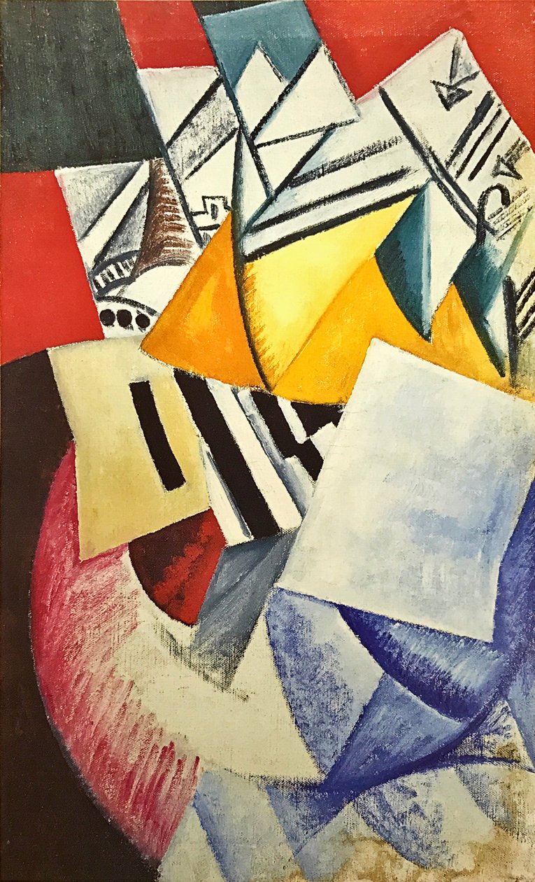 Composition avec cartes - Olga Rozanova