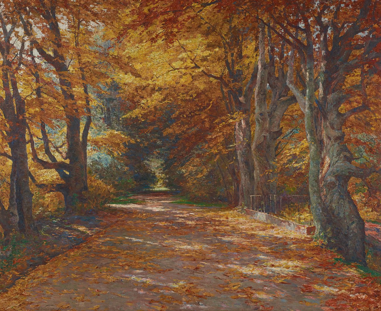 Allée du Prater en automne - Olga Wisinger Florian