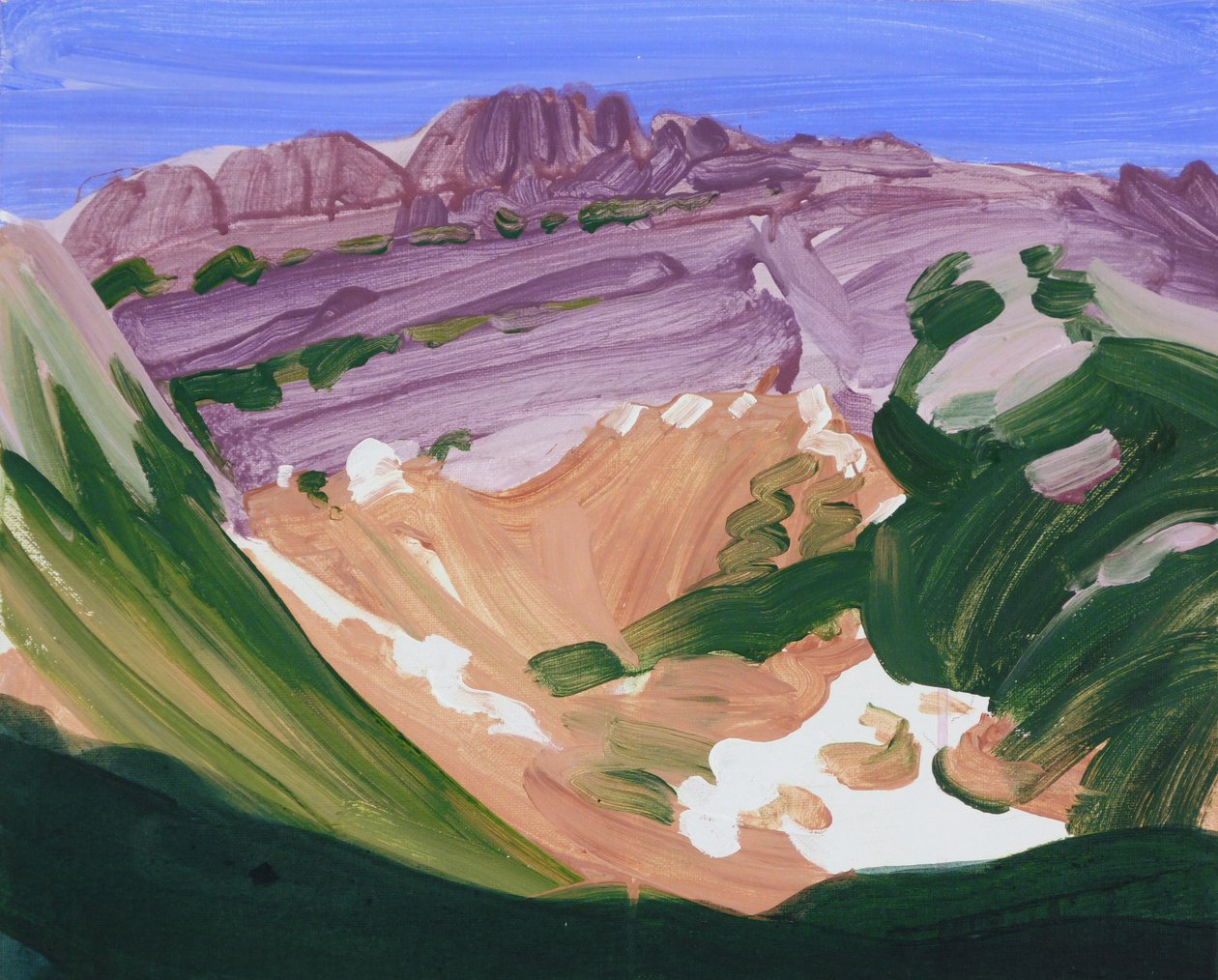 Loèche-les-Bains 17, 2012 (acrylique sur toile) - Olivier Morel