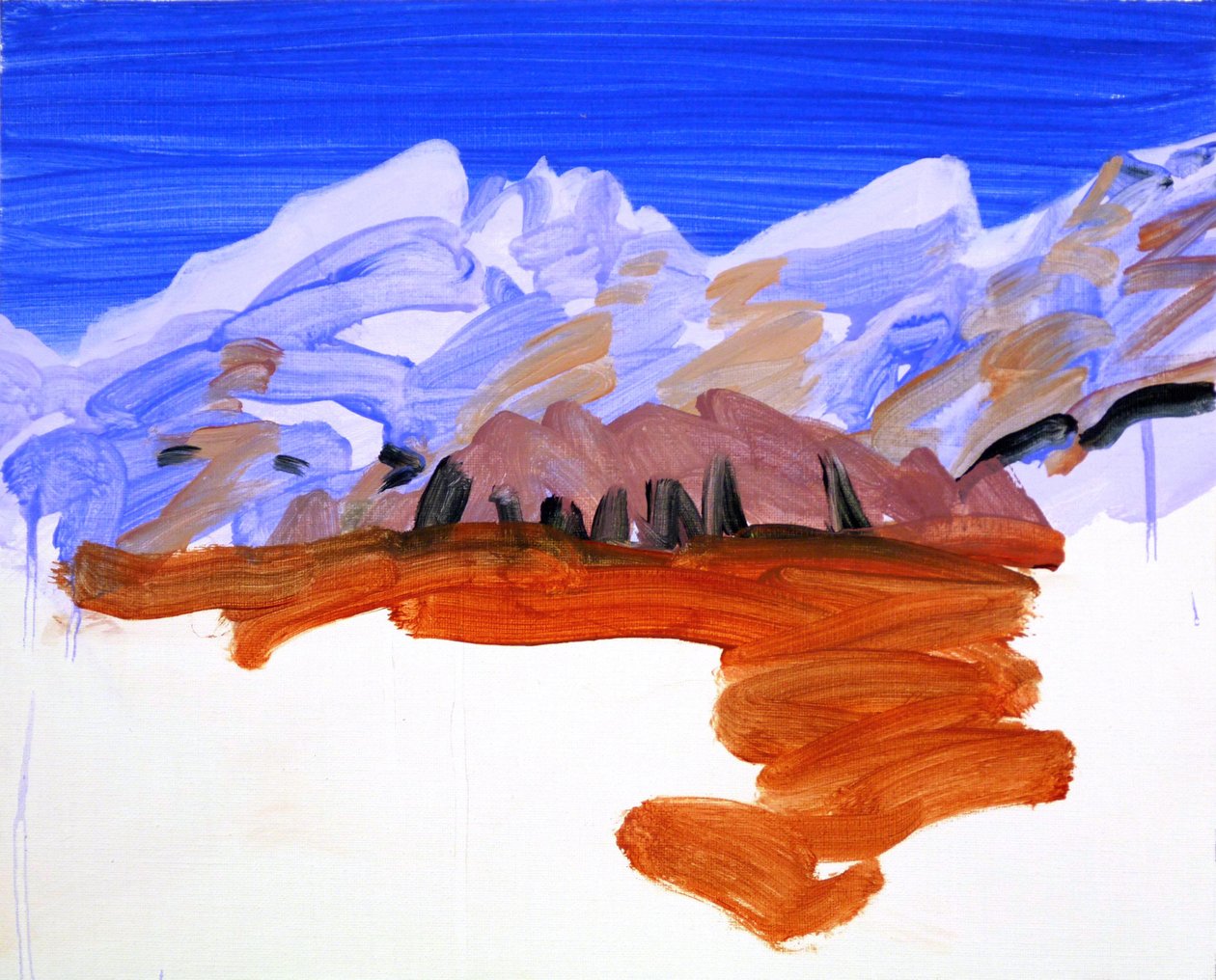 Loèche-les-Bains 21, 2012 (acrylique sur toile) - Olivier Morel