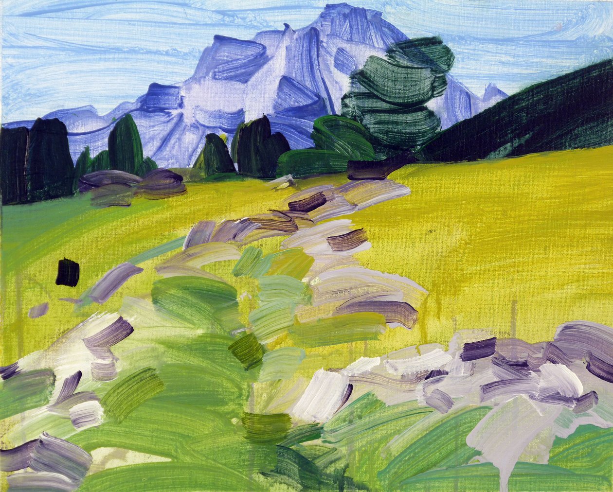 Loèche-les-Bains 36, 2017 (acrylique sur toile) - Olivier Morel