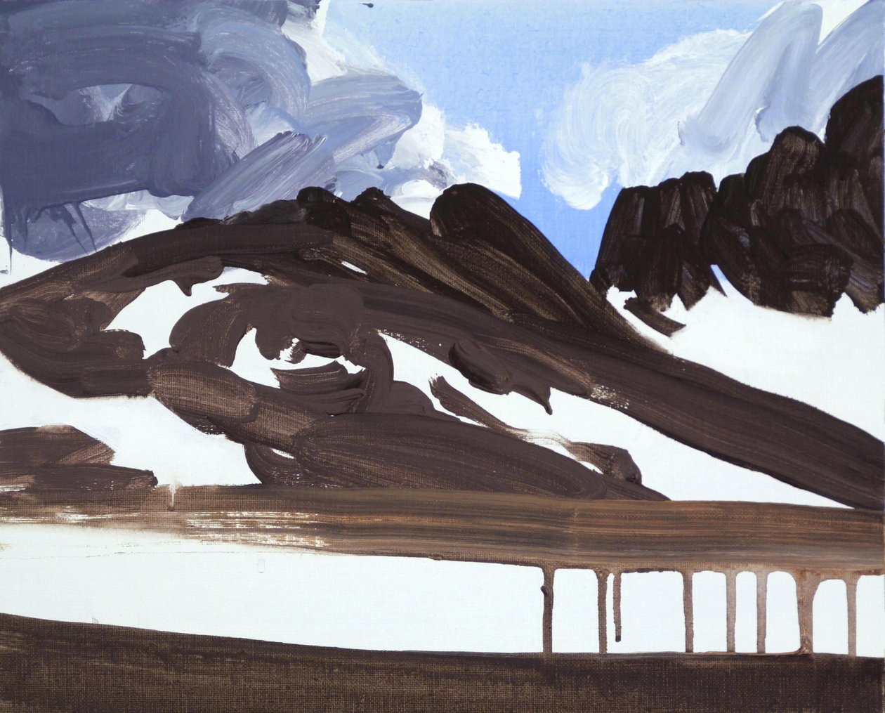 Loèche-les-Bains 7, 2012 (acrylique sur toile) - Olivier Morel