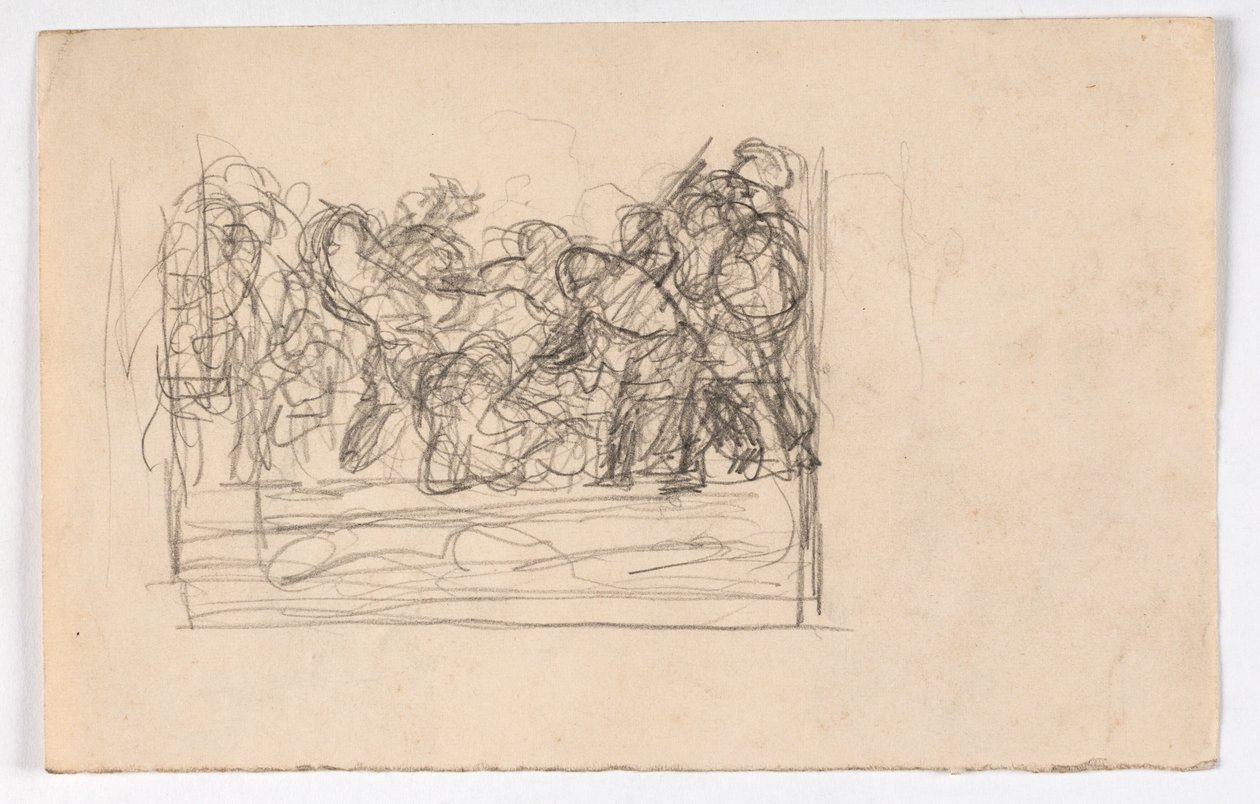 Étude de composition avec de nombreuses figures - Oluf Hartmann