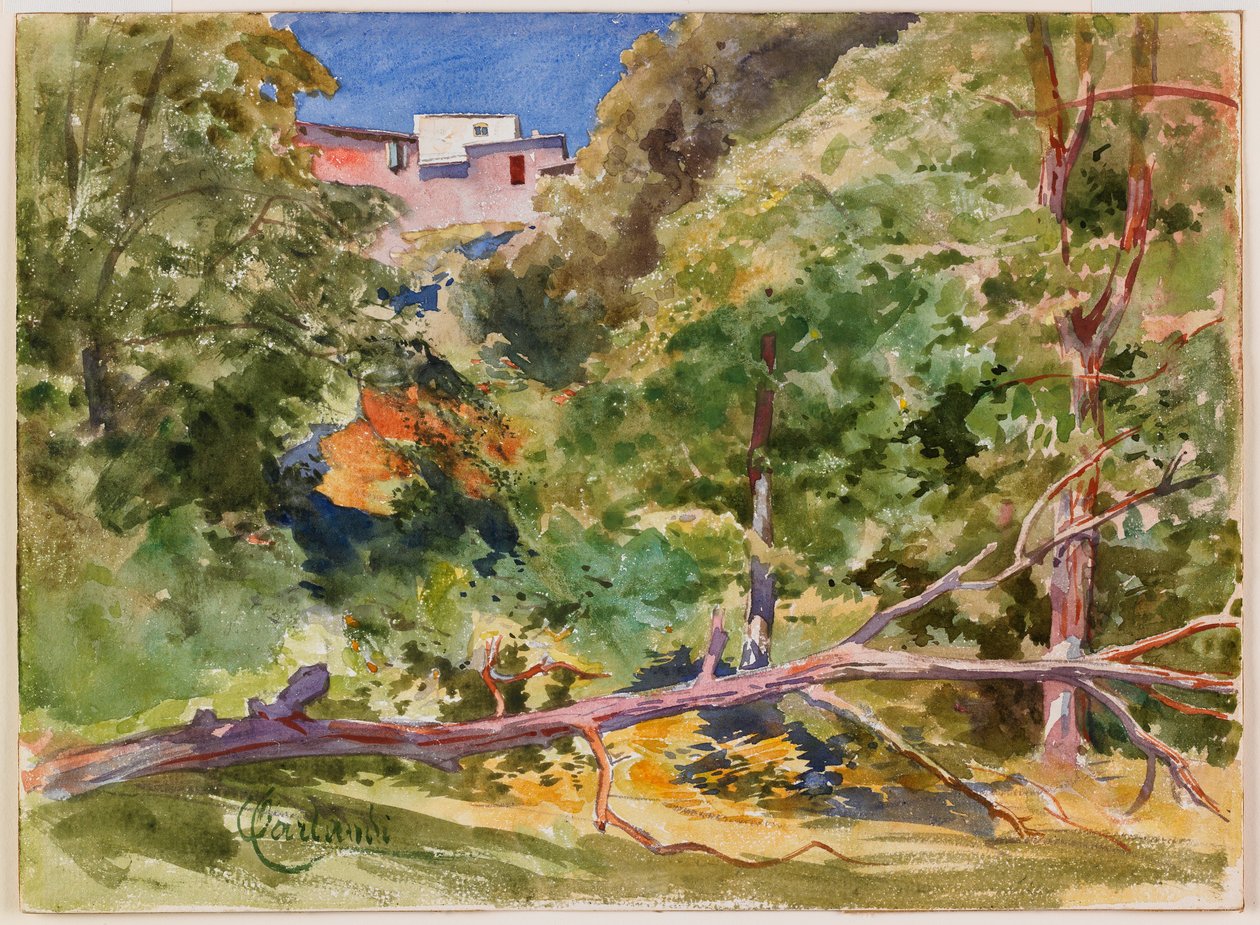 Paysage rustique - Onorato Carlandi