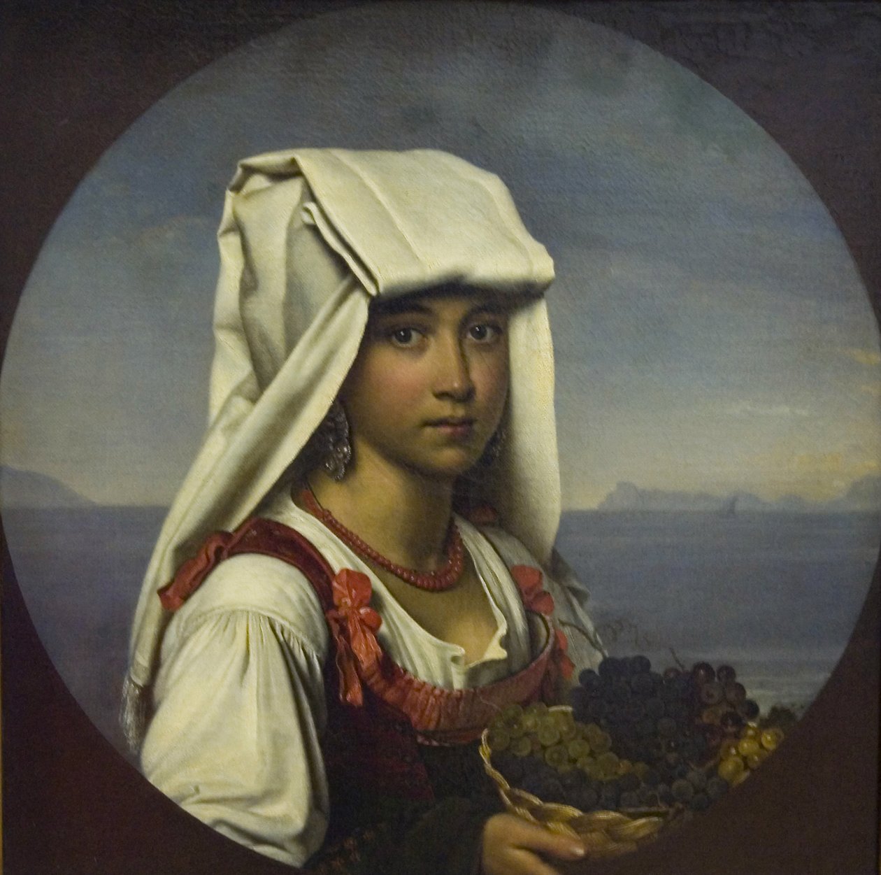 Jeune fille napolitaine avec des fruits, 1831 - Orest Adamovich Kiprensky