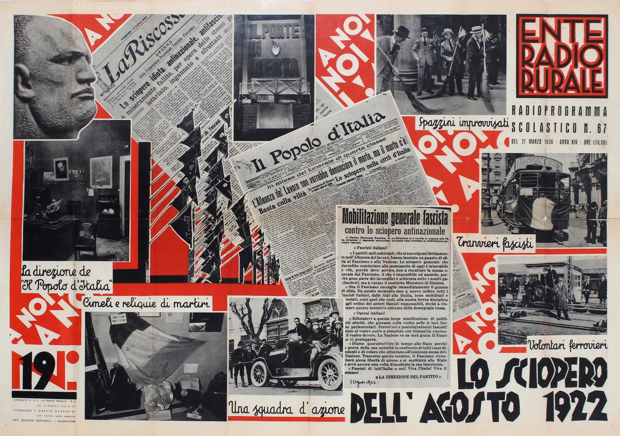 Ente Radio Rurale Radioprogramma Scolastico N.67, 1936 - Oreste Gasperini