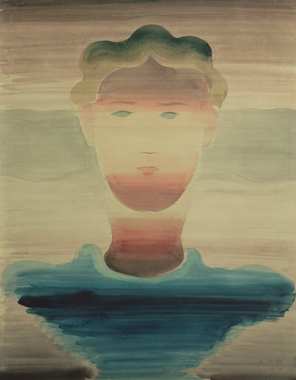 Portrait rayé, 1932 - Oskar Schlemmer