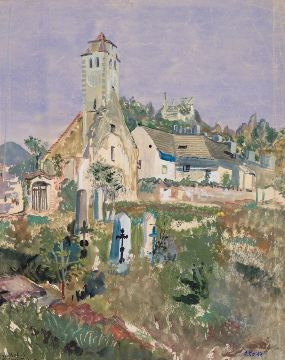 Cimetière à Dürnstein - Oskar Laske