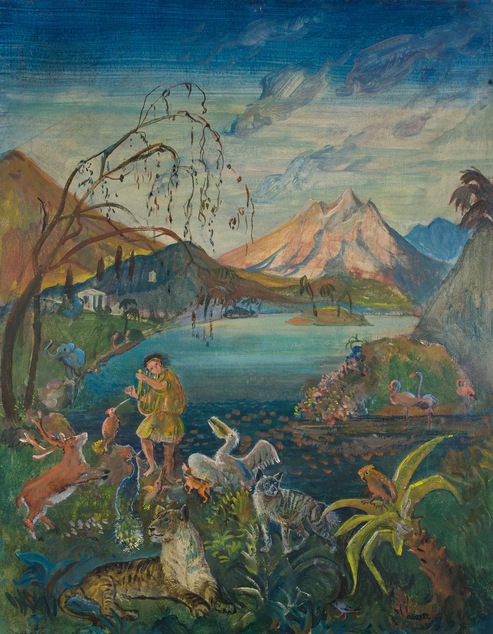 Orphée parmi les animaux - Oskar Laske