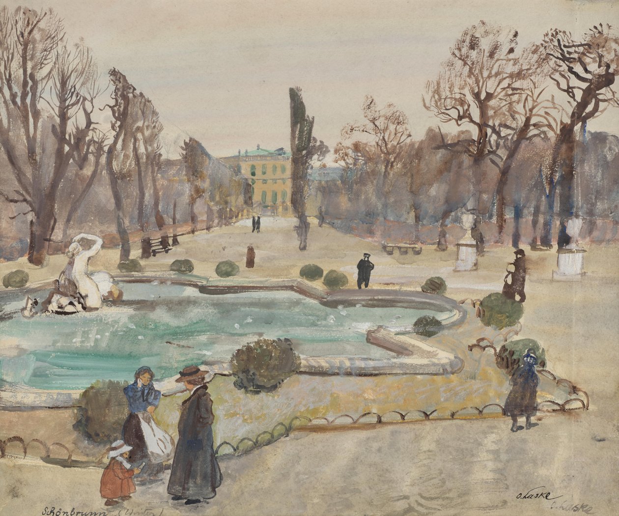 Schönbrunn (hiver) - Oskar Laske