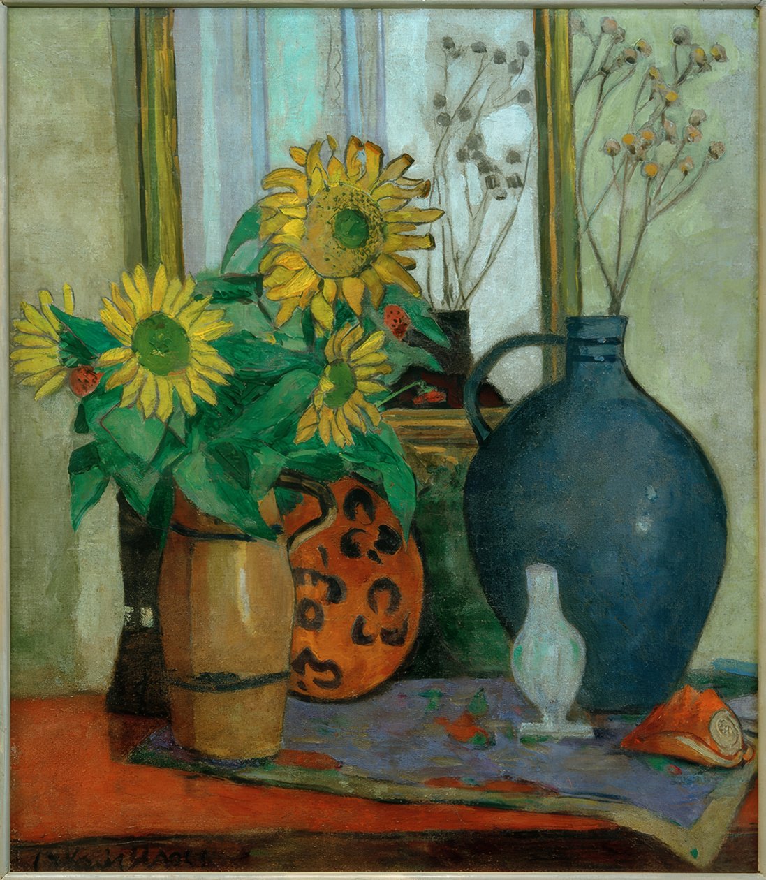 Tournesols avec bol de Matisse - Oskar Moll
