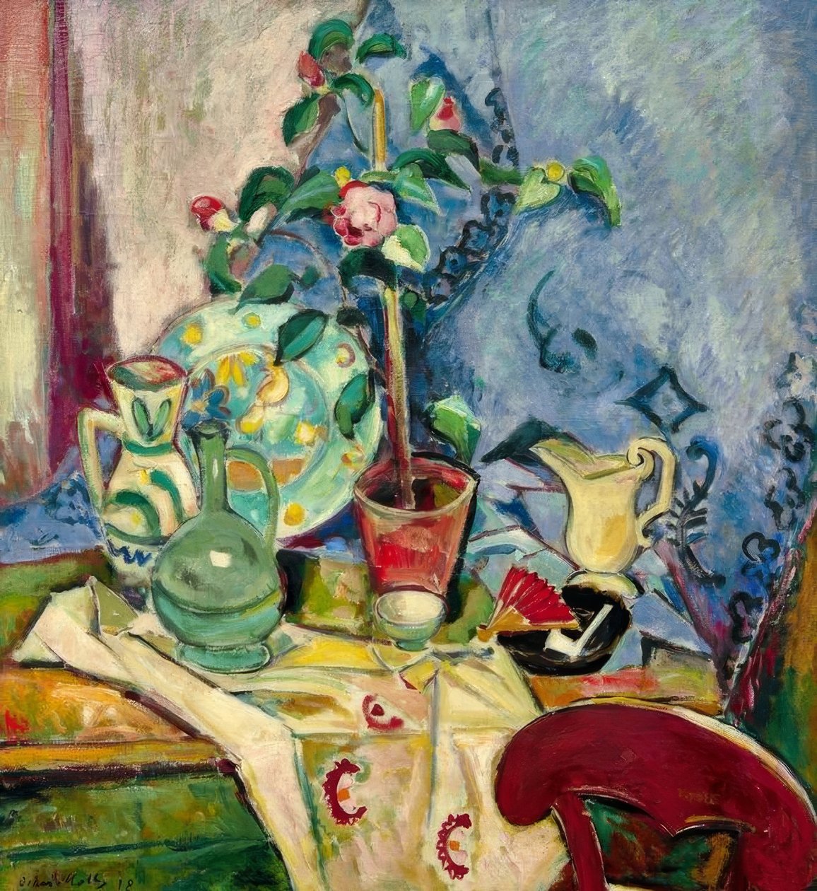 Nature morte avec camélia - Oskar Moll