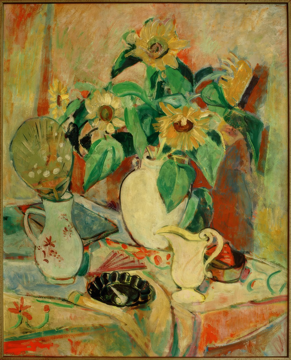 Nature morte avec tournesols - Oskar Moll