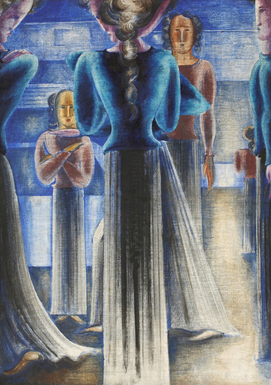 Groupe de femmes bleues, 1931 - Oskar Schlemmer