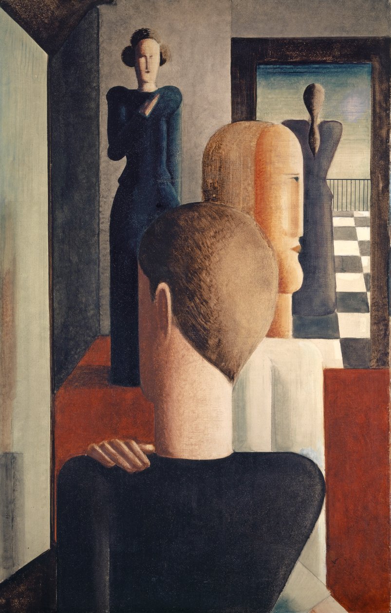 Intérieur avec cinq personnages, romain - Oskar Schlemmer