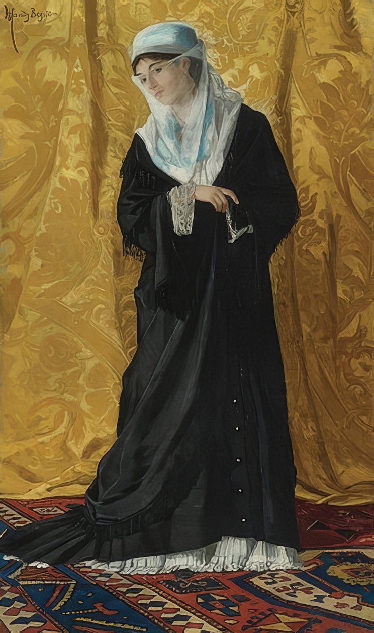 Une dame de Constantinople - Osman Hamdi Bey