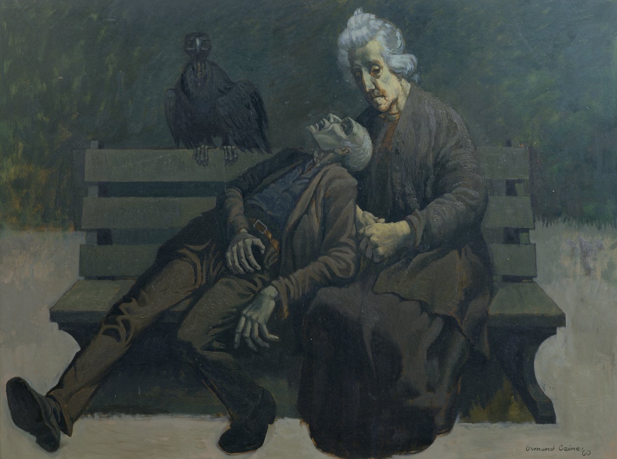 Un Banc à Paris, 1960 - Osmund Caine