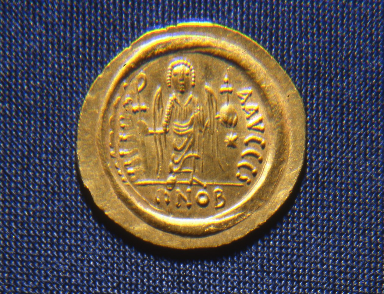 Pièce de monnaie du roi Totila, 541-52 - Ostrogothic