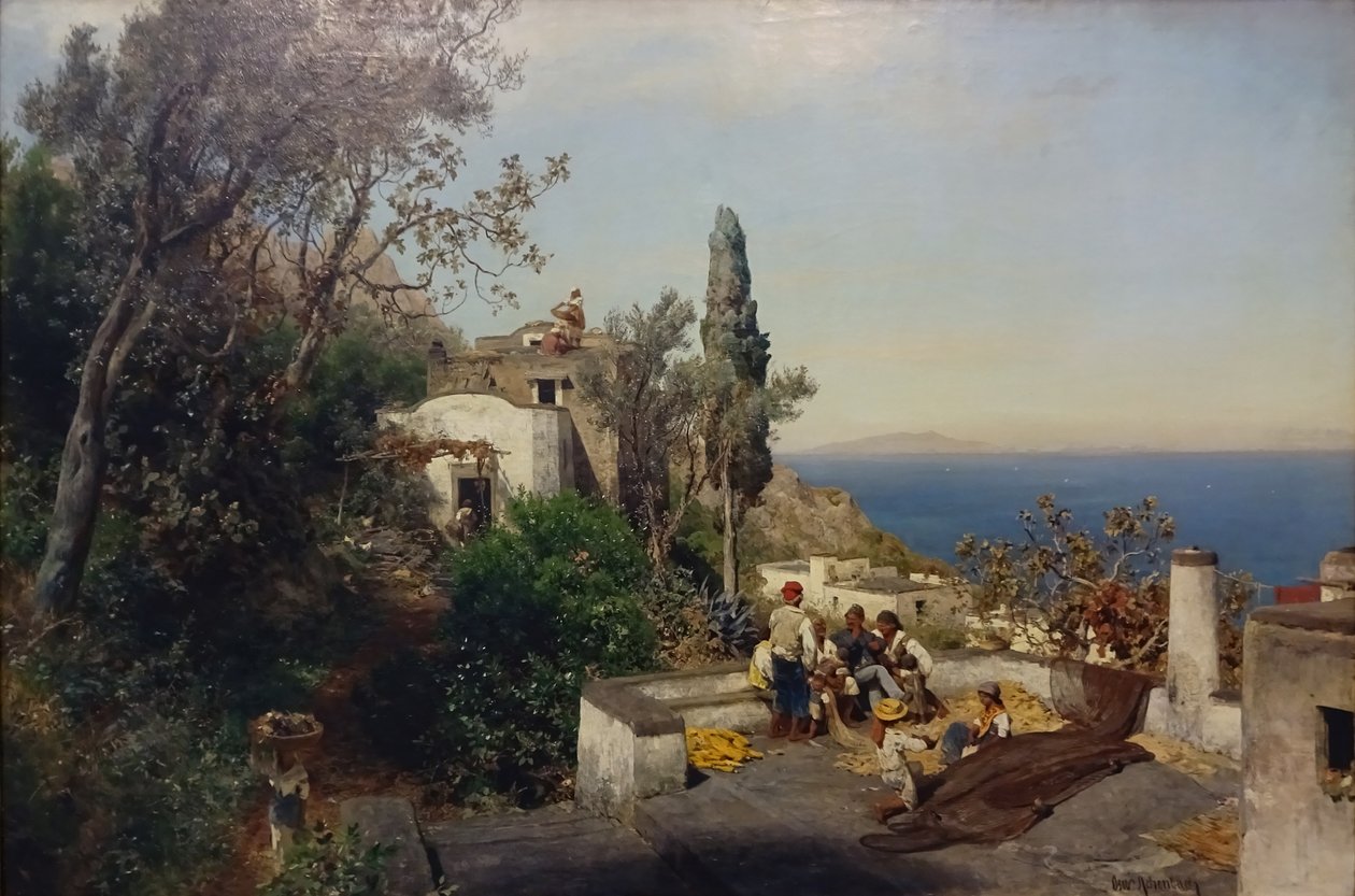 Vue sur la baie de Naples - Oswald Achenbach
