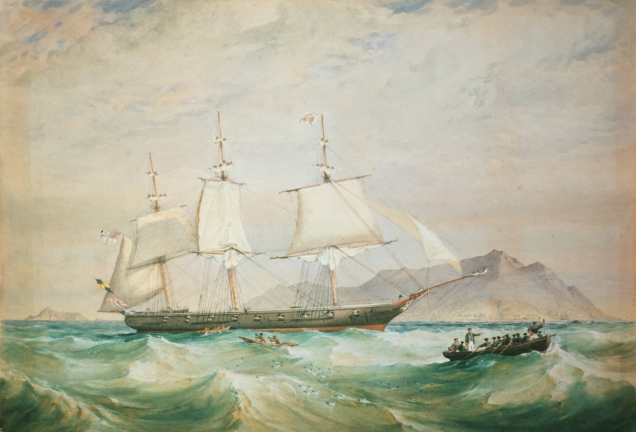 H.M.S. Hornet, 1861 - Oswald Walters Brierly