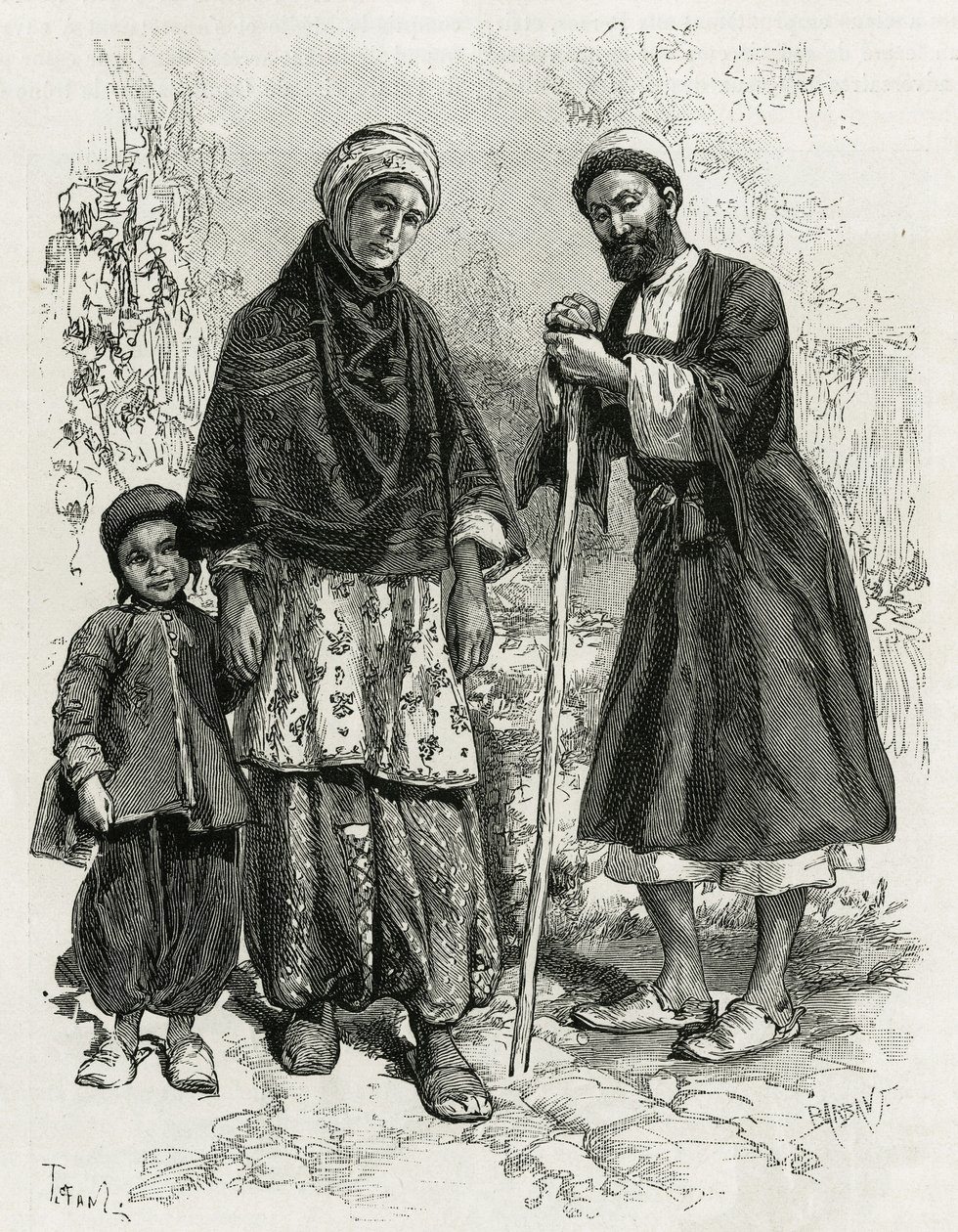 Une famille guèbre - Oswaldo Tofani