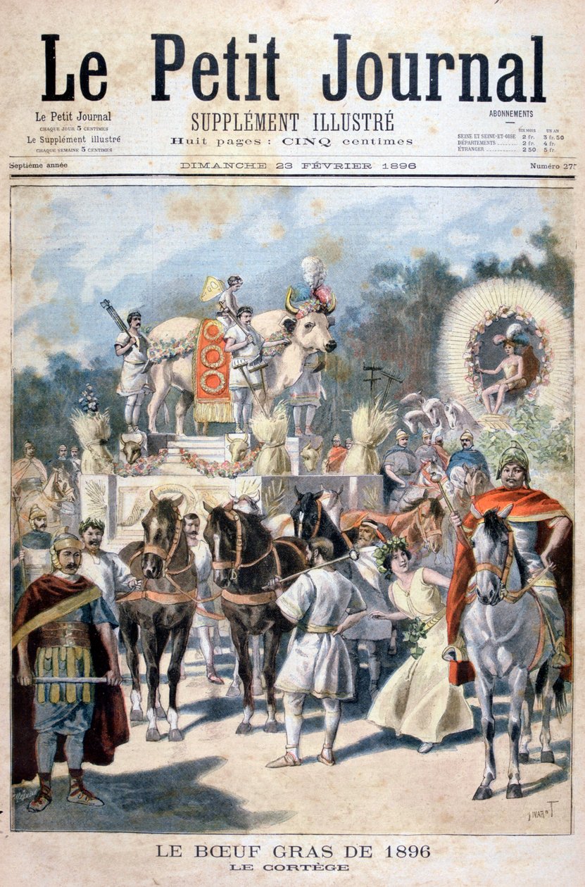 Célébrations du bœuf gras à Paris, 1896 - Oswaldo Tofani