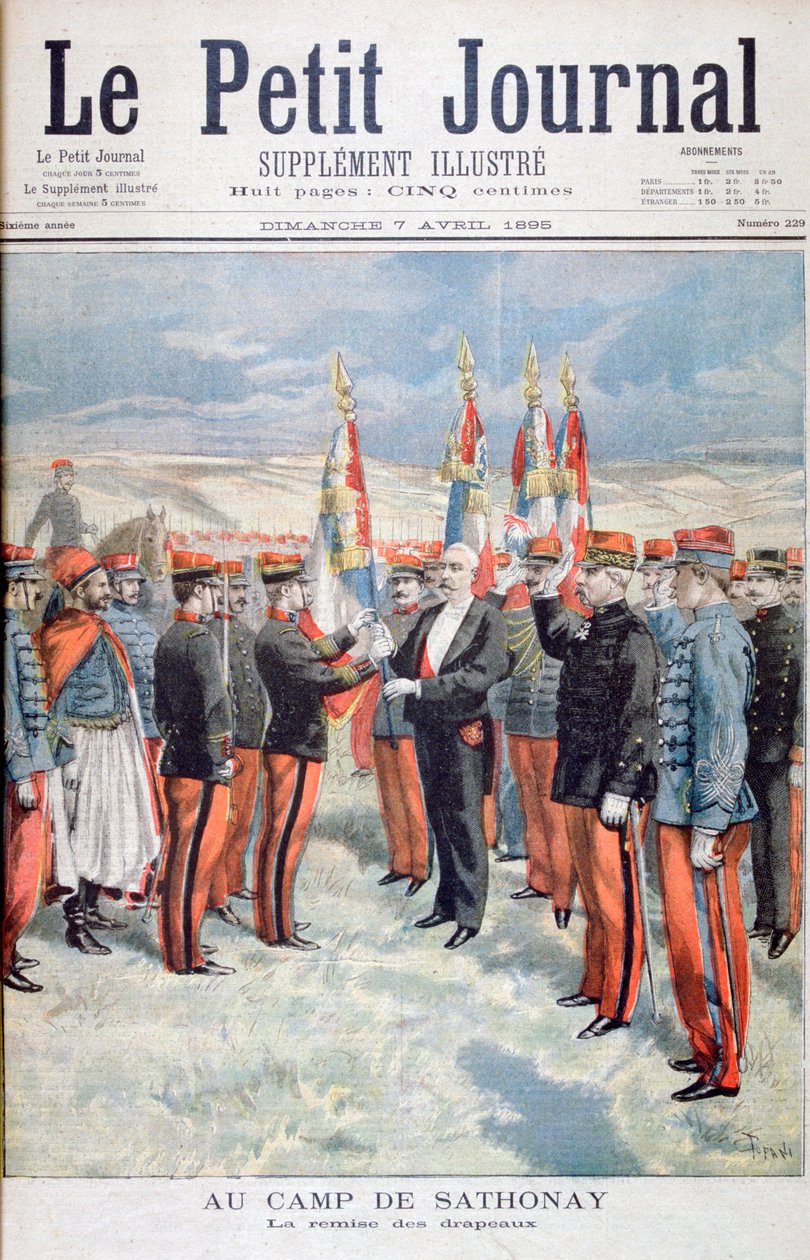 Présentation des couleurs, Sathonay-Camp, 1895 - Oswaldo Tofani