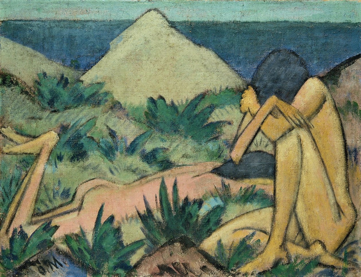 Nus dans les dunes - Otto Mueller
