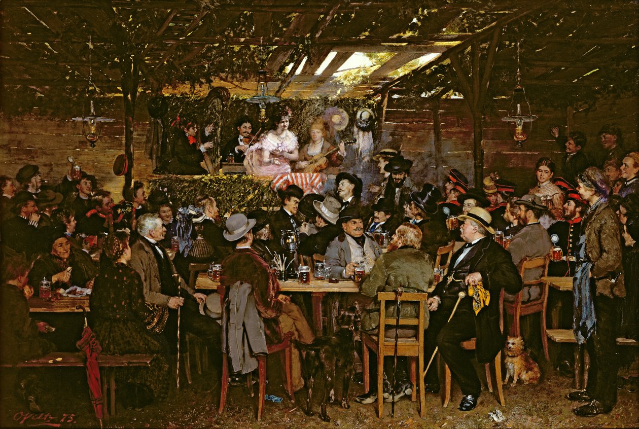 Chanter à une foule captive - Otto Piltz