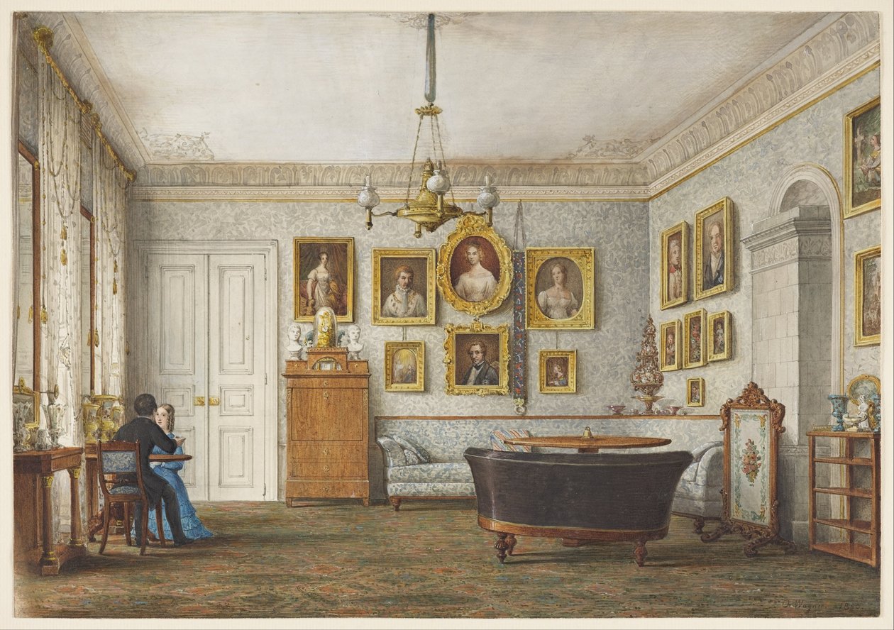 Un salon dans une résidence du duc de Leuchtenberg - Otto Wagner
