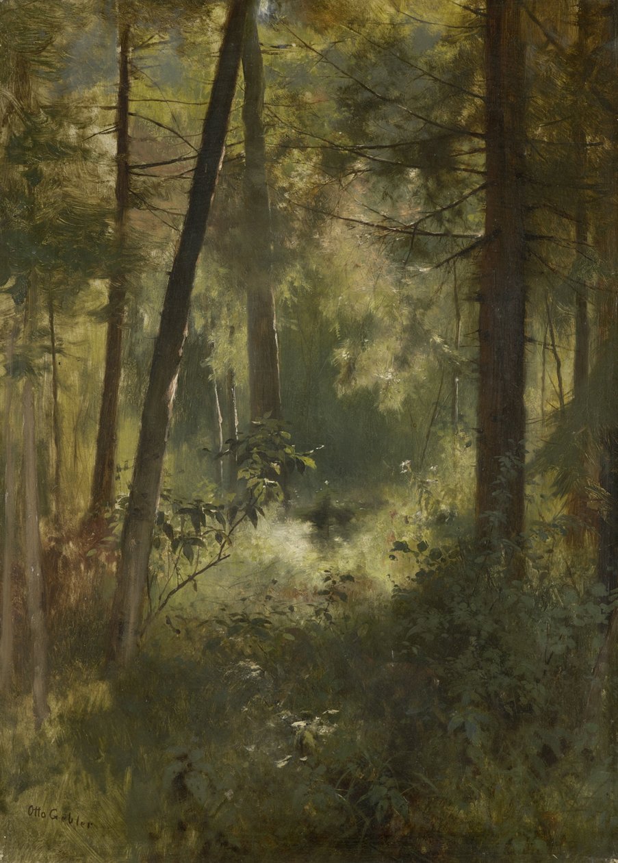 Intérieur de forêt - Otto Gebler