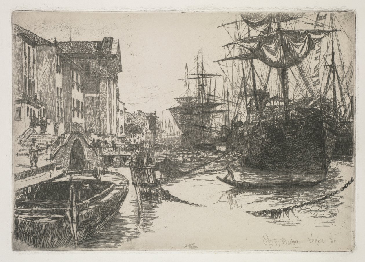 Fondamenta della Zattere, 1880 - Otto H. Bacher