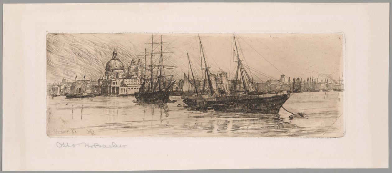 Deux bateaux, Venise - Otto Henry Bacher