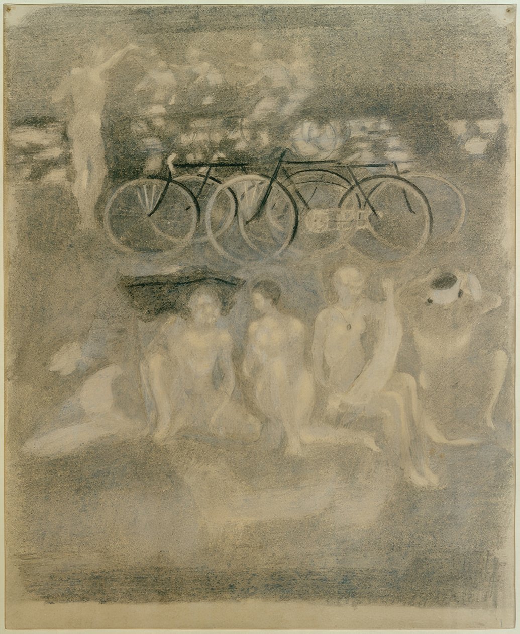 Cyclistes au repos - Otto Meyer Amden