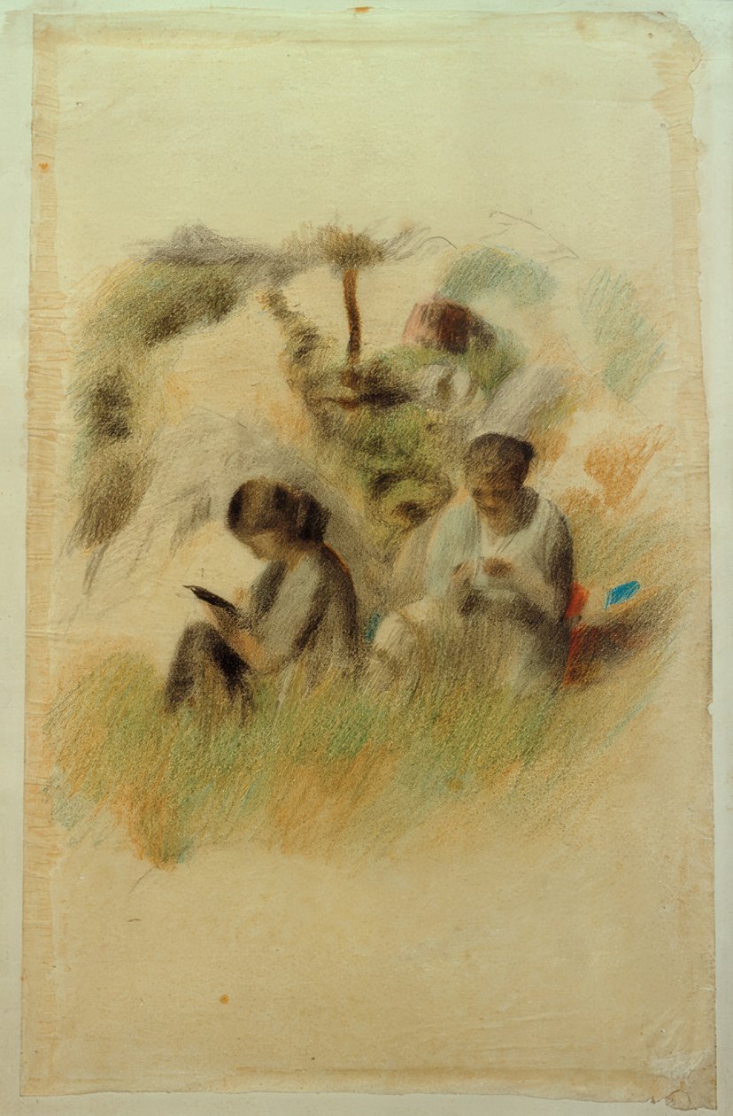 Deux femmes dans le paysage - Otto Meyer Amden
