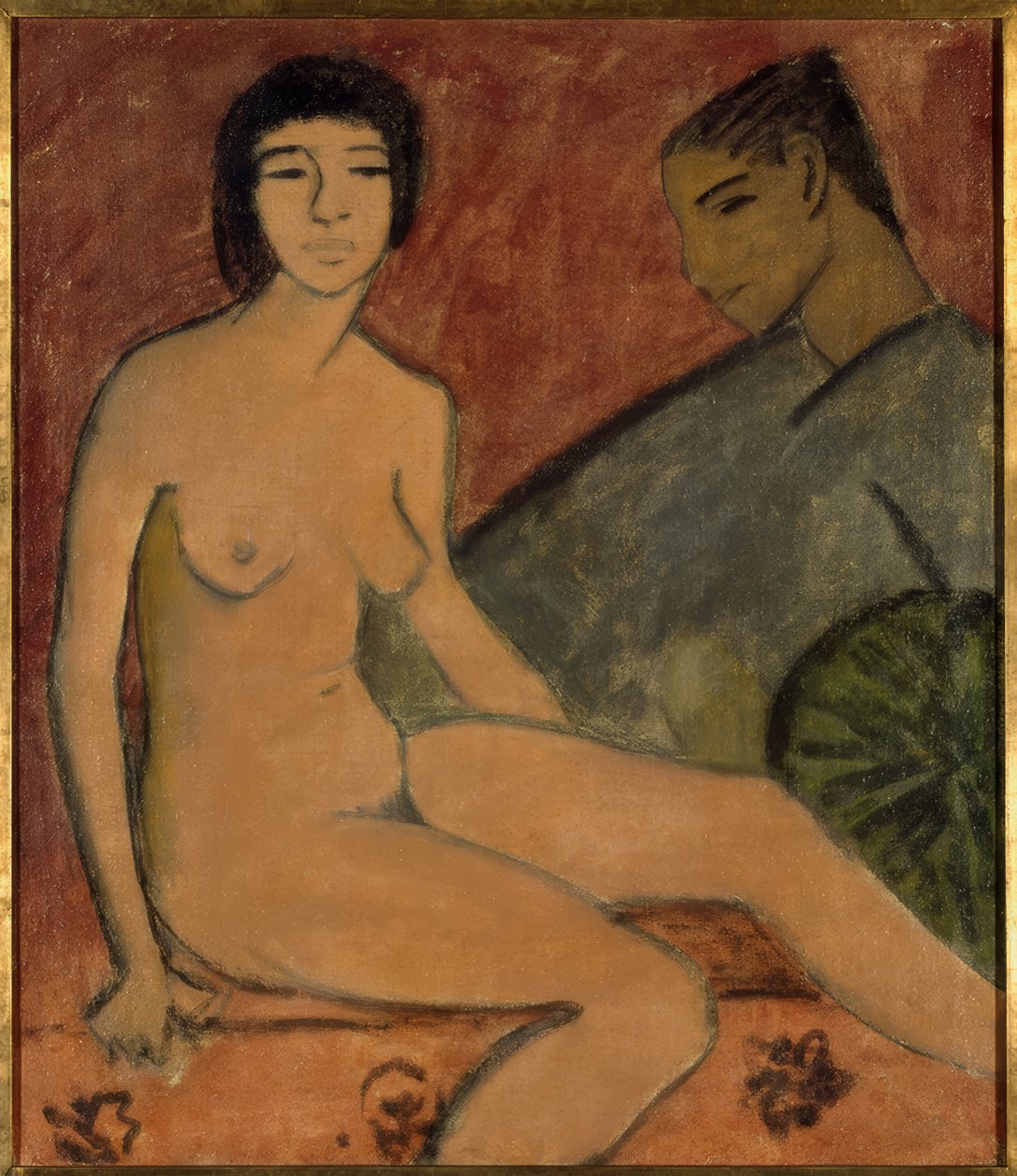 Jeune femme et garçon - Otto Mueller