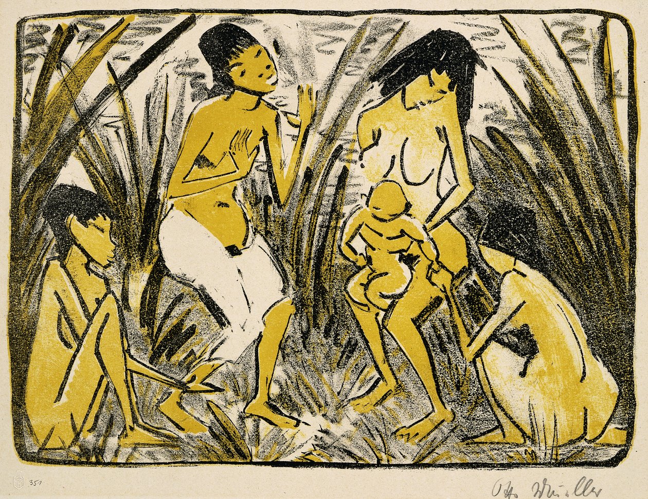 Découverte de Moïse, 1920 - Otto Mueller