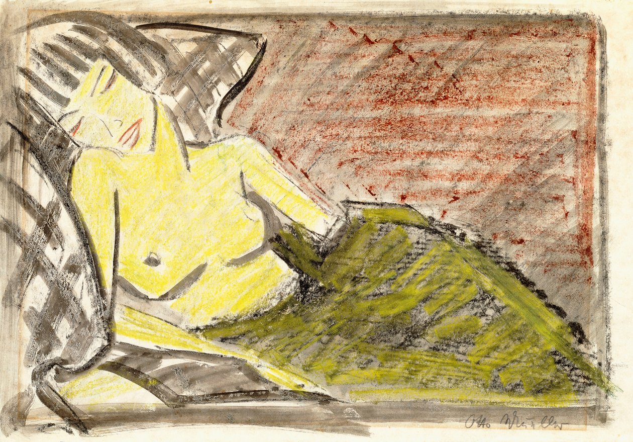 Femme allongée, vers 1925 - Otto Mueller