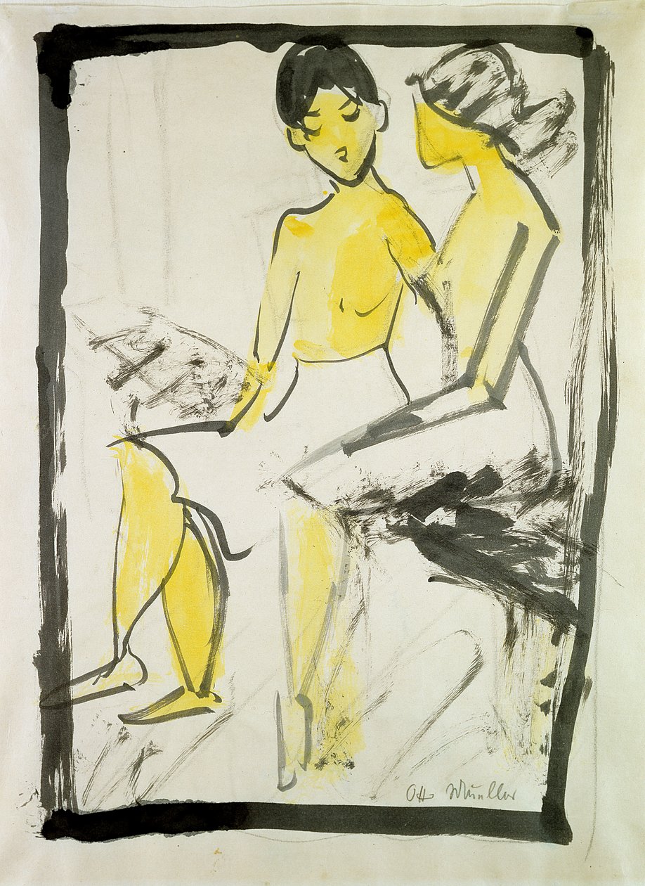 Filles assises - Otto Mueller