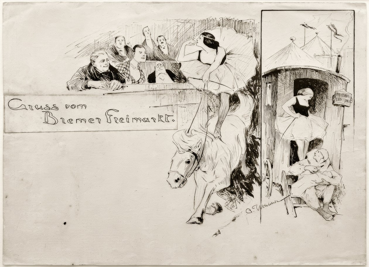 Salutations du Freimarkt de Brême - Otto Ubbelohde