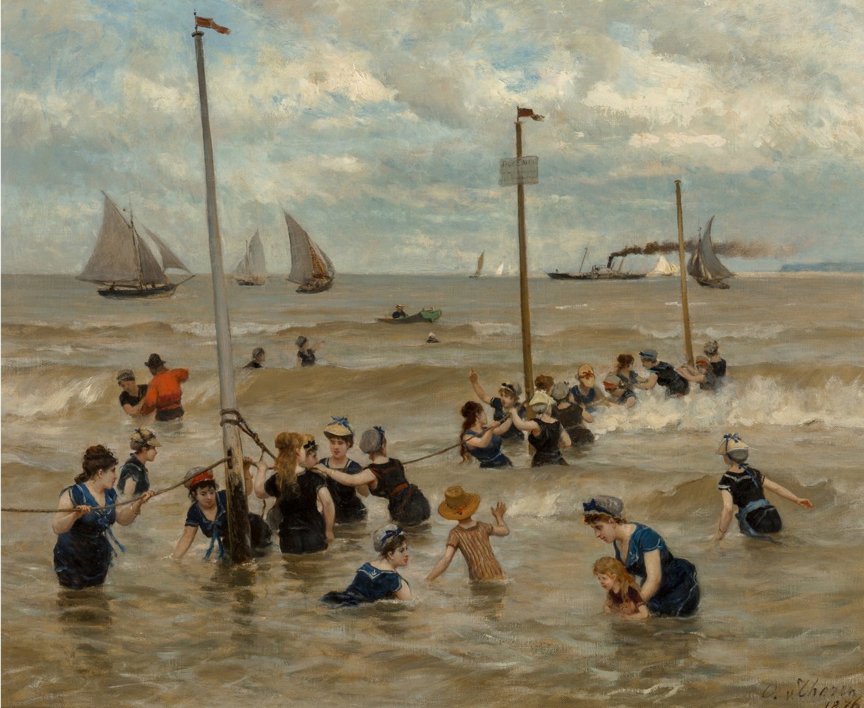 Baignade en mer, 1876 - Otto von Thoren